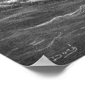 Jesus läuft auf dem Wasser Poster (Ecke)