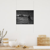 Jesus läuft auf dem Wasser Poster (Küche)