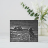 Jesus läuft auf dem Wasser Postkarte (Stehend Vorderseite)