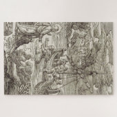 Jesus läuft auf dem Wasser Puzzle (Horizontal)