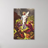 Jesus läuft auf den gewundenen Leinwand (Vorderseite)