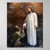 Jesus läuft auf Wasser 3 & St Peter Poster Wide (Vorne)