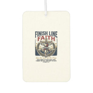 Jesus läuft Marathon Vintage-Shirt Christlich Gra Autolufterfrischer