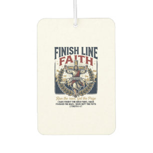 Jesus läuft Marathon Vintage-Shirt Christlich Gra Autolufterfrischer