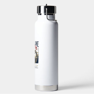 Jesus läuft Marathon Vintage-Shirt Christlich Gra Trinkflasche