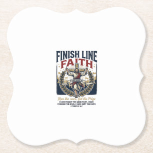 Jesus läuft Marathon Vintage-Shirt Christlich Gra Untersetzer