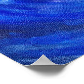 Jesus läuft mit Säulen der Schöpfung auf dem Wasse Poster (Ecke)