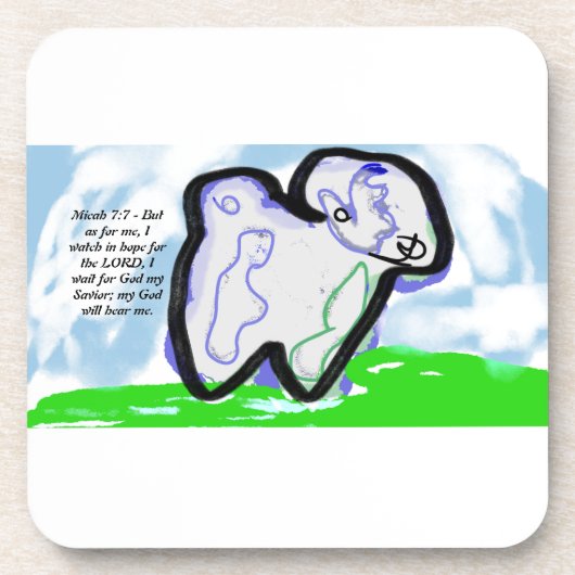 Jesus-Lebensplan Getränkeuntersetzer (Vorderseite)