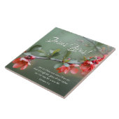 Jesus lebt Frühlingsblumen Bibel Verse Ostern Fliese (Seite)