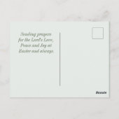 Jesus lebt Frühlingsblumen Bibel Verse Ostern Postkarte (Rückseite)