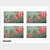 Jesus lebt Frühlingsblumen Bibel Verse Ostern Rechteckiger Aufkleber (Blatt)