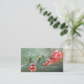 Jesus lebt Frühlingsblumen Bibel Verse Ostern Visitenkarte (Stehend Vorderseite)