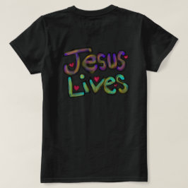 Jesus lebt handgezeichnete christliche Kunst T-Shirt