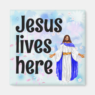 Jesus lebt hier magnet