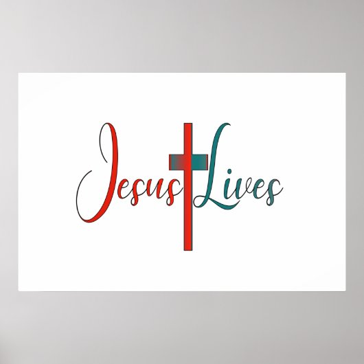 Jesus lebt poster (Vorne)