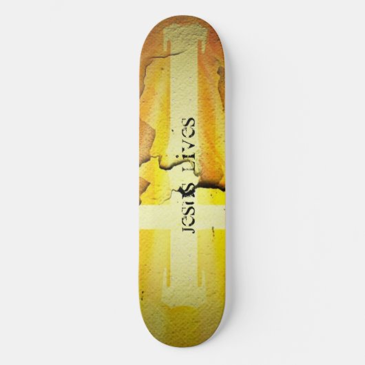 Jesus lebt Skateboard (Vorderseite)