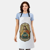 Jesus Leere Druckerpapierablage Büroarbeit Ärgerni Schürze (Getragen)
