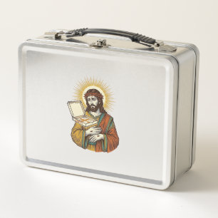Jesus Leere Pizzaschachtel Kühlschrank Verrat Food Metall Brotdose