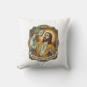 Jesus Leere Tortilla-Chip-Tüte Betrunkene Munchies Kissen