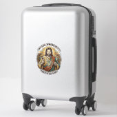 Jesus Leerer Gebrochener Bierkrug Barkeeper Trinke Aufkleber (Koffer)