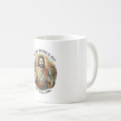 Jesus Leerer Gebrochener Bierkrug Barkeeper Trinke Kaffeetasse (VorderseiteRechts)
