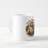 Jesus Leerer Gebrochener Bierkrug Barkeeper Trinke Kaffeetasse (Vorderseite Links)