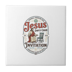 Jesus Leerer Stuhl Einladung Jesus Leerer Stuhl Ei Fliese