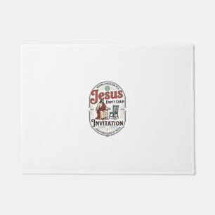 Jesus Leerer Stuhl Einladung Jesus Leerer Stuhl Ei Fußmatte