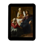 Jesus lehrt Maria und Martha Magnet (Vertikal)