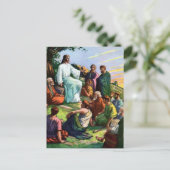Jesus lehrt, wie man betet postkarte (Stehend Vorderseite)