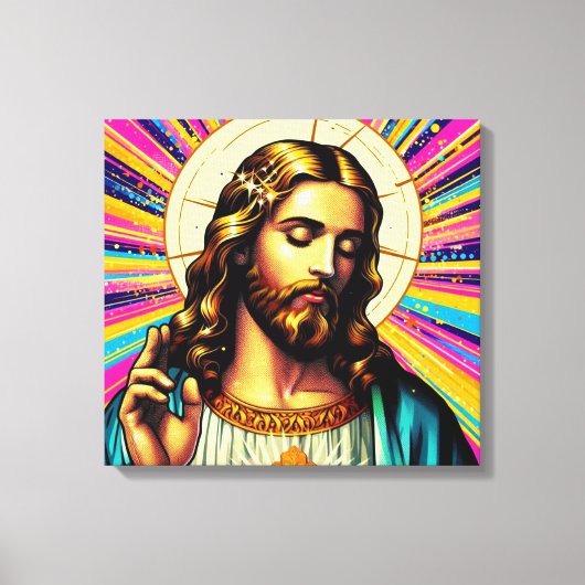 Jesus Leinwand Kunst! (Vorderseite)
