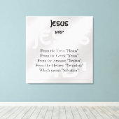 Jesus Leinwanddruck (Insitu (Holzboden))