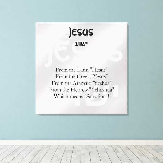 Jesus Leinwanddruck (Insitu (Holzboden))