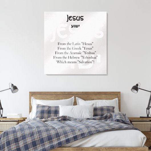 Jesus Leinwanddruck (Insitu (Schlafzimmer))