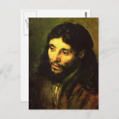 Jesus-Leiter von Rembrandt Postkarte (Vorne/Hinten)