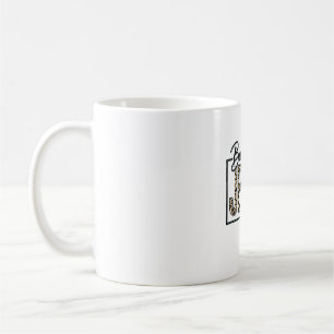 Jesus Leopardenprint Christliches Vintage-Stich Sh Kaffeetasse