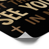 Jesus Let Them See You In Me Retro Christian Desig Poster (Ecke)