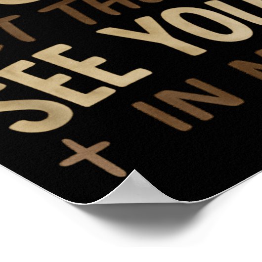 Jesus Let Them See You In Me Retro Christian Desig Poster (Ecke)