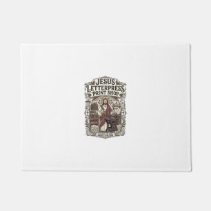 Jesus Letterpress-Druckerei Jesus Letterpress Pri Fußmatte