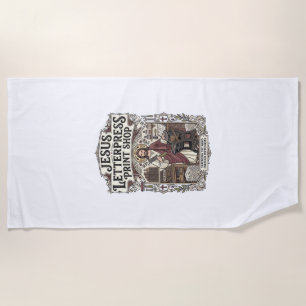 Jesus Letterpress-Druckerei Jesus Letterpress Pri Strandtuch