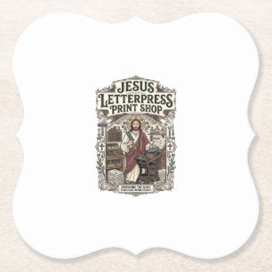 Jesus Letterpress-Druckerei Jesus Letterpress Pri Untersetzer