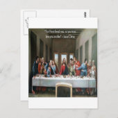 Jesus @ Letztes Abendessen "Liebe One Another" Zit Postkarte (Vorne/Hinten)