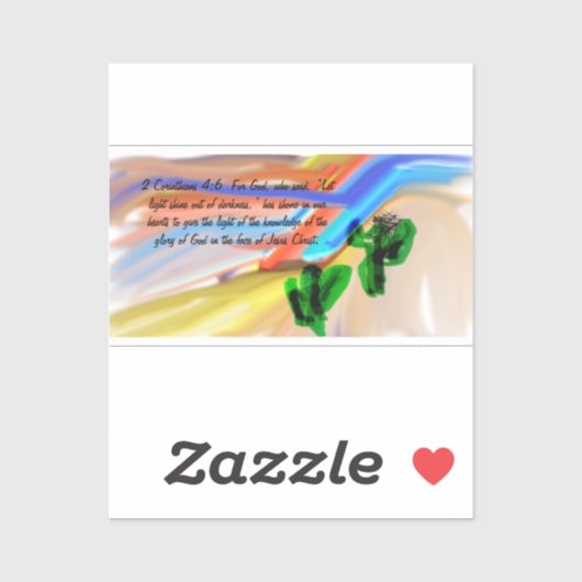 Jesus Licht der Welt Aufkleber (Blatt)