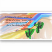 Jesus Licht der Welt Aufkleber (Vorderseite)