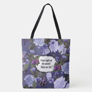 Jesus Licht der Welt Florales Mode-Shopping-Tasche Tasche