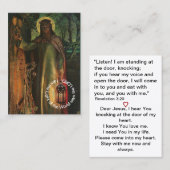 Jesus Licht der Welt Gebetskarte Visitenkarte (Vorne/Hinten)