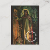 Jesus Licht der Welt Gebetskarte Visitenkarte (Vorderseite)