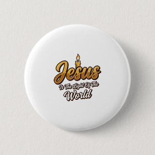 Jesus Licht der Welt Kerze Christlicher Vektor_1 Button