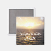 Jesus-Licht der Welt Magnet (Vorderseite/Rückseite)