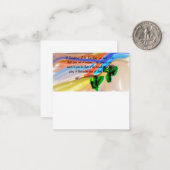 Jesus Licht der Welt Mitteilungskarte (Vorderseite/Rückseite Beispiel)